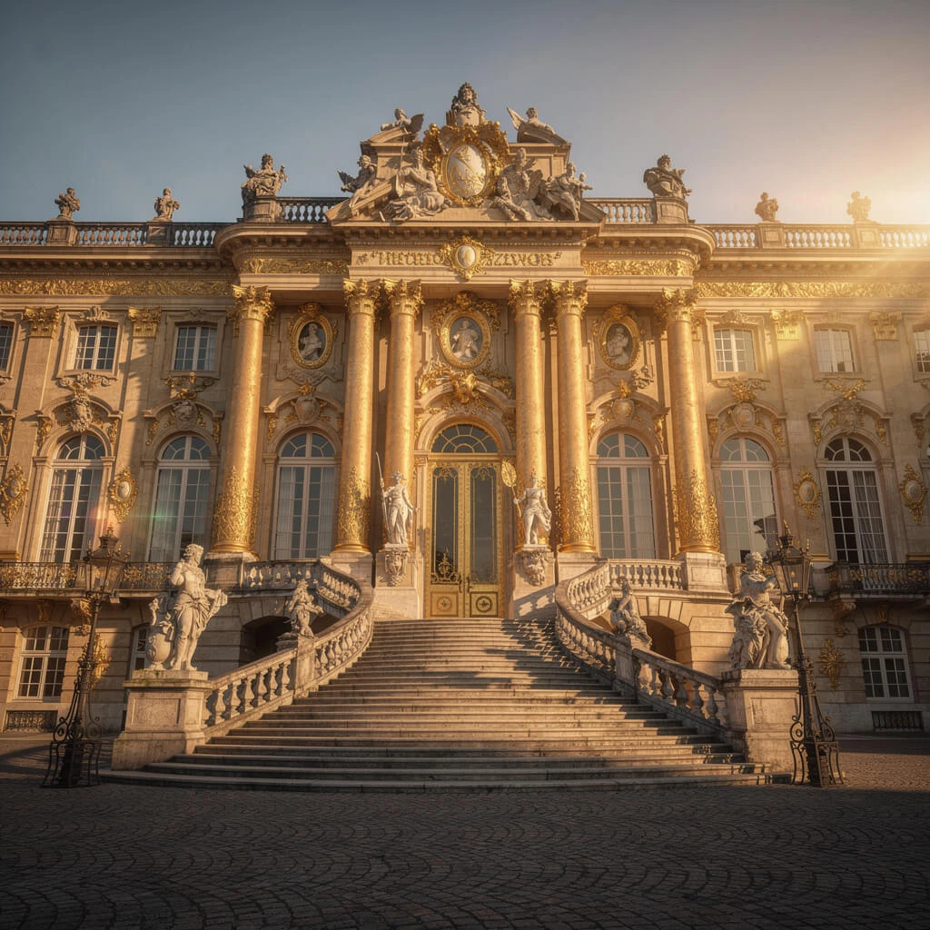 Baroque palace facade generated with Flux 2 Pro