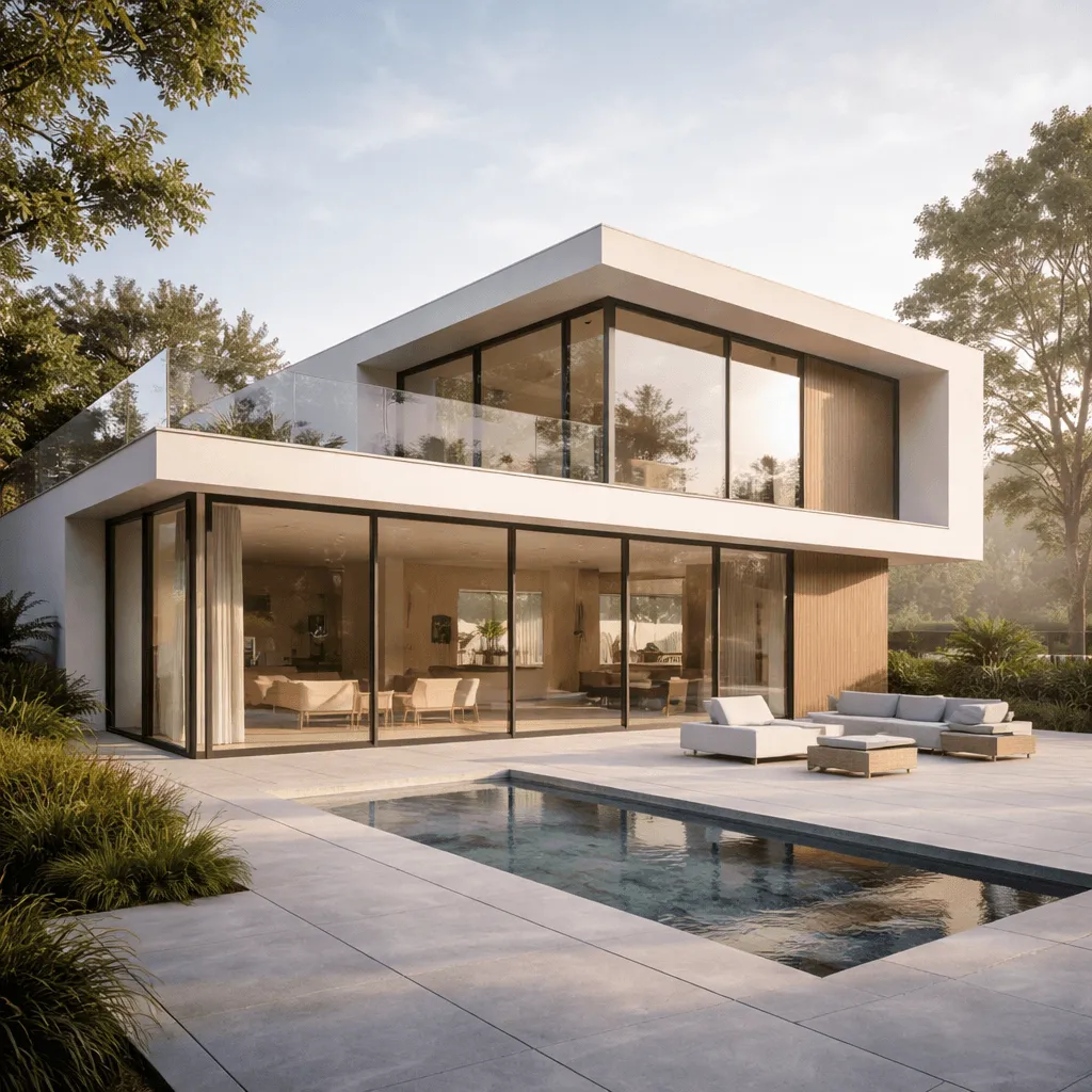 Modern minimalist house generated with ChatGPT Images