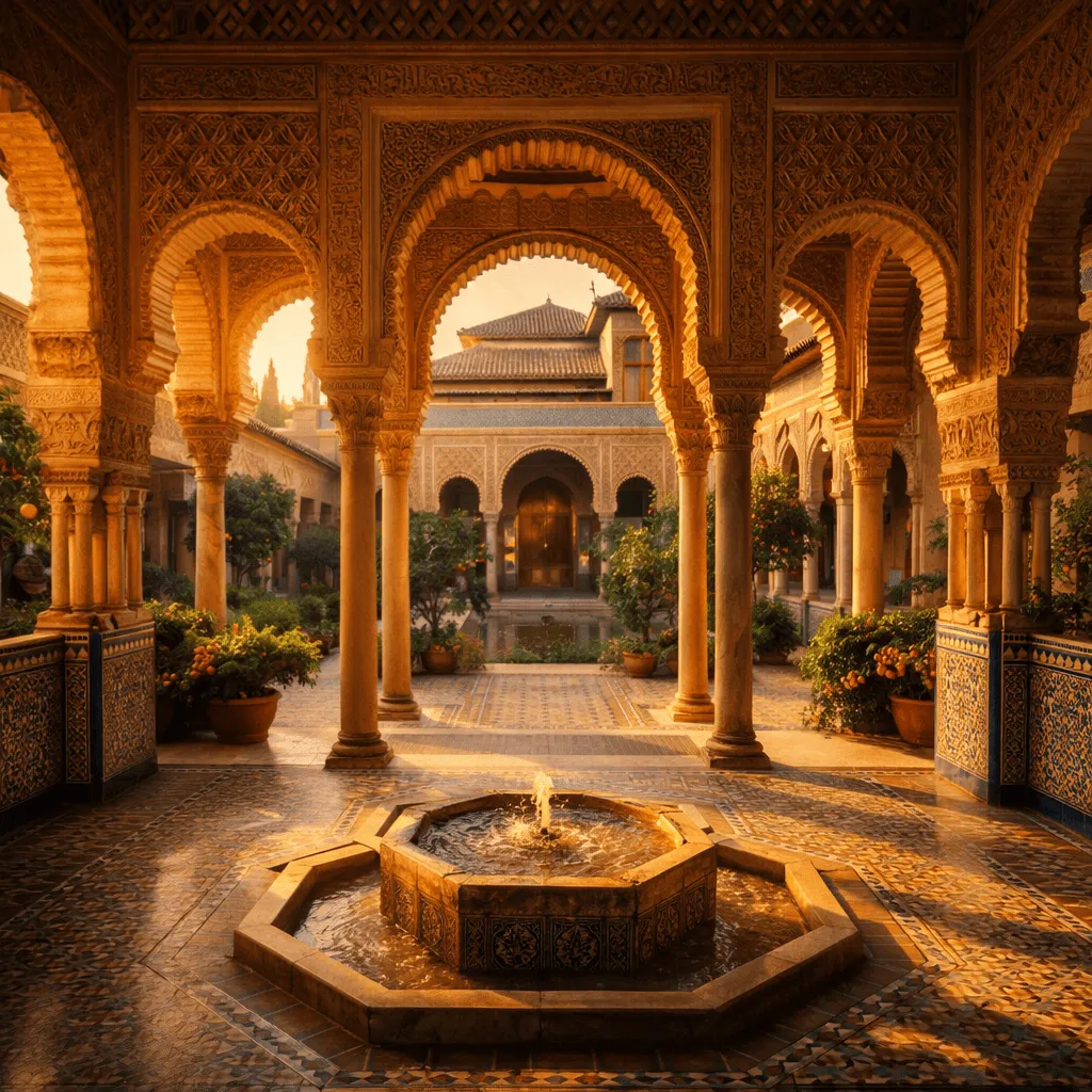 Moorish palace generated with ChatGPT Images