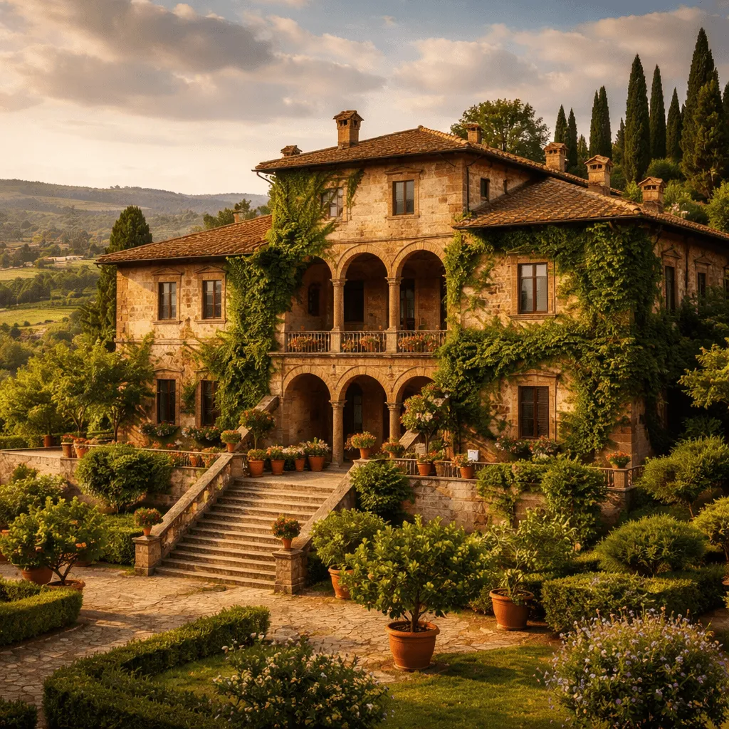 Renaissance villa generated with ChatGPT Images