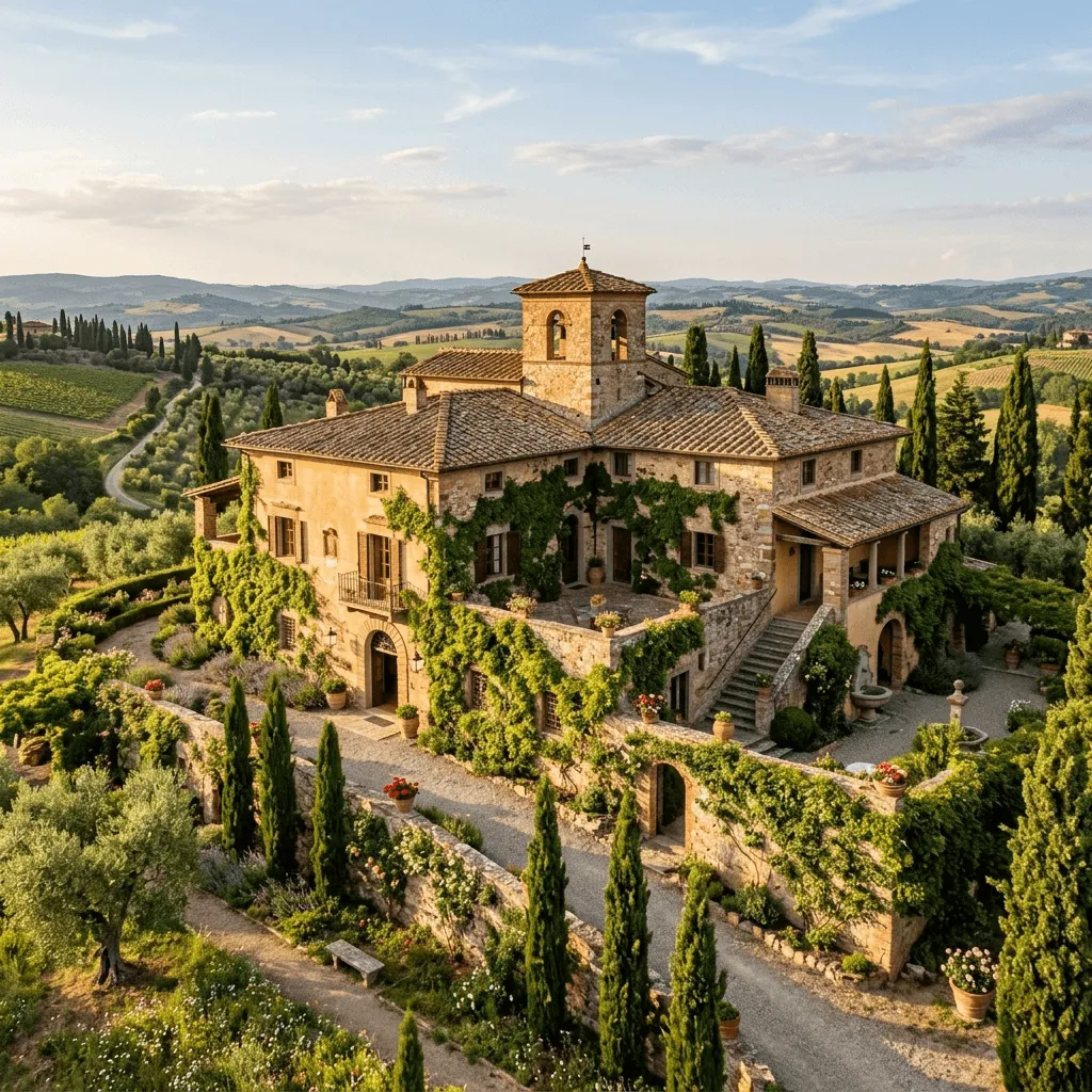 Renaissance villa generated with Nano Banana